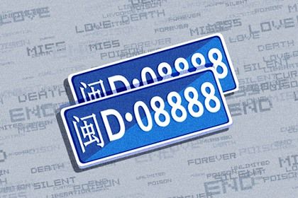 车牌与车牌之间